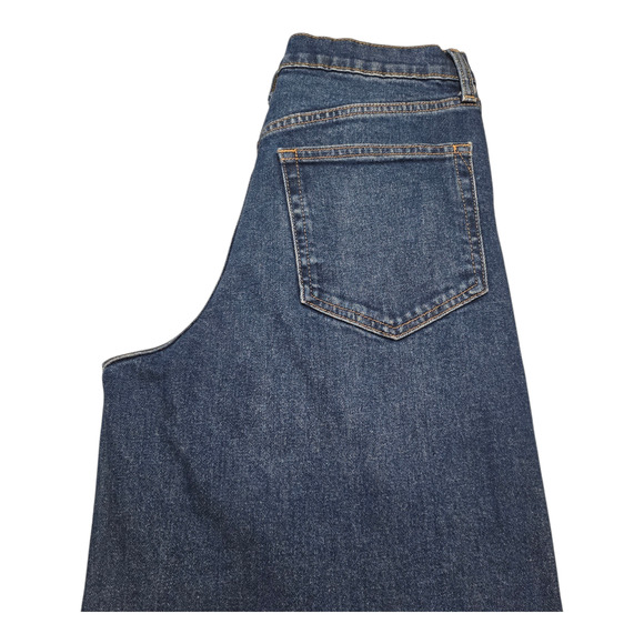 Gap High Rise Stride Wide Leg Jeans Womens Size 6T Blue Stretch Casual Capsule - Picture 8 of 14